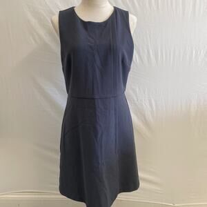 LOFT Ponte High Neck Shift Sheath Dress - 8